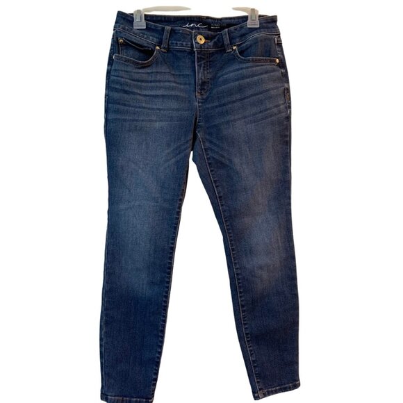 INC Skinny Leg Regular Fit Jeans Size 8P - Picture 1 of 9